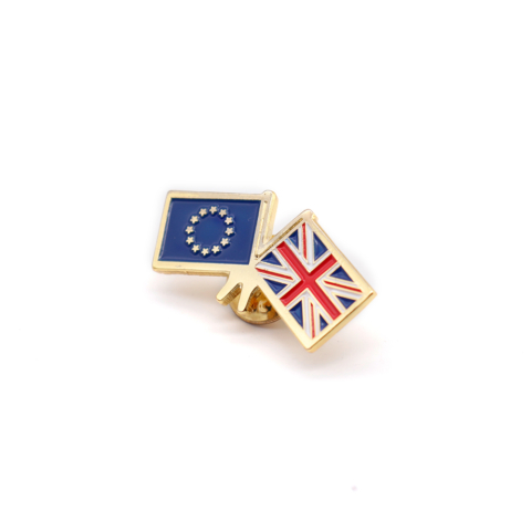 Badges lapel pins medals medallions cheap quality enamel plastic metal soft hard sports golf tennis football cheap personalised custom quality EU Union Jack