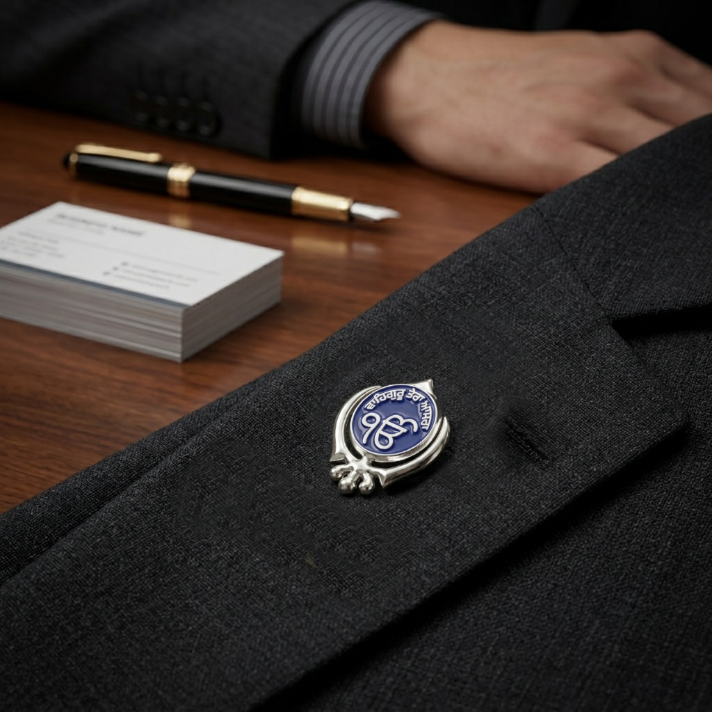 Ik Onkar Khanda Blue Badge - Image 4